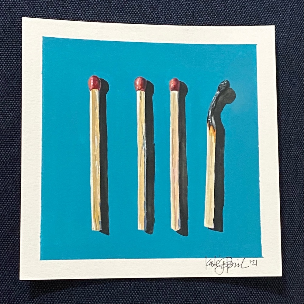 Signed Art Print by Kate Jarvik Birch “Matches” 2021